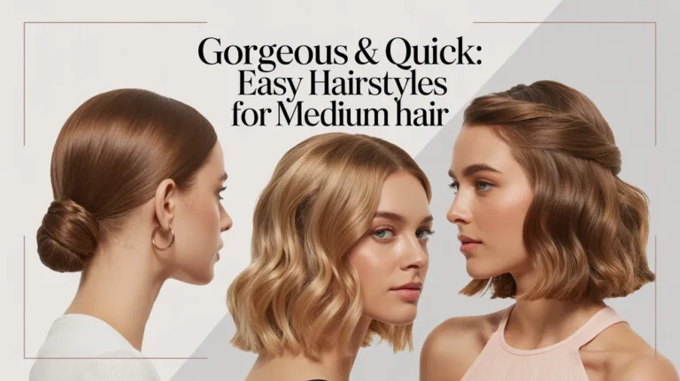 easy hairstyles for medium length hair